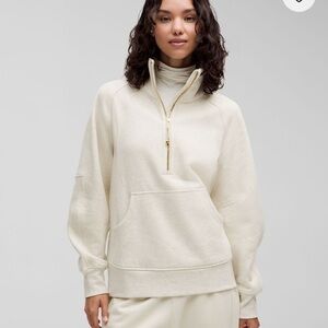 Lululemon Scuba Oversized Funnel Neck Half Zip Long Medium Large EUC